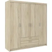 AX Living Schubladenschrank Garderobe Sonoma Eiche Storicos 4T 176,3cm