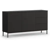 AX Living Kommode Schubladen Queba QT01 – 150 cm Breite, Schwarz