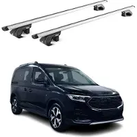 Aurilis Aluminium Dachträger für Ford Connect Tourneo 2022-2025 5 türig Silber 2 tlg ABE