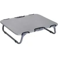 Fortuna Lai Hundeliege Outdoor Faltbares Hundebett, Katzenbett, Schlafplatz, Grau, 59x46x15cm