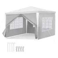Yakimz Pavillon Betriebsveranstaltungen – Leicht aufzubauen, perfektes Partyzelt für den Garten Weiß 3x3m