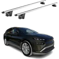 Omac Dachträger Grundtäger für Skoda Enyaq 2020-2025 100kg Aluminium Silber 2tlg ABE