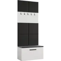 AX Living Garderoben Haken Rosanno I 80,6cm Breite Stilvoll Weiß JS100