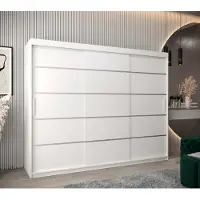 Minio Kleiderschränk 250 cm VERONA 1 Weiß