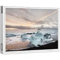 Raxxa Premium-Puzzle "Gletschereis am Strand", 1000 Teile