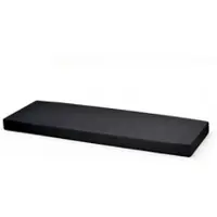 Setgarden Medio Kissen Outdoor Gartenbank Kissen 100x50x7 Kissen Für 2-Sitzer Bänke 1tlg Schwarz
