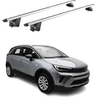 Omac Dachträger für Opel Crossland Grandland X 2017-2025 100kg Alu Silber 2x ABE