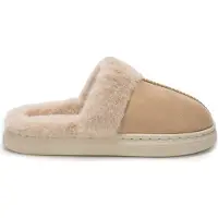 Permani Herren Hausschuhe Gefüttert Slippers Isoliert Schlappen Dijere Beige Gr.42/43