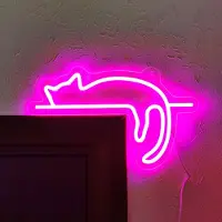 Rosikey Katze Zimmer Deko, Neon Wandleuchte Led Wand Deko Neon Schild Licht Neonlicht Nachtlicht Für Party Bar Gaming Kinder Mädchen Hochzeit Geburtstag