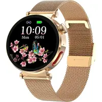Douself 1,27" Smartwatch Damen, mit Telefonfunktion Fitness Tracker Uhr IP68 Sport-Gesundheitsüberwachung BT5.2 S0S-Notruffunktion, Deutsch Tschechisch