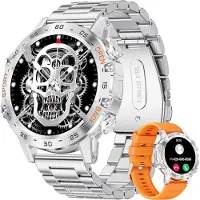 Mc star Smartwatch Herren mit Telefonfunktion,1.39'' HD Touchscreen Smartwatch , Fitnessuhr mit Herzfrequenz Schlafmonitor, IP67 Wasserdicht