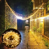 Lapamax LED Lichterkette 50M 400 LED Innen, Warmweiß Weihnachtsbaumbeleuchtung 8 Modi, Weihnachtsdekoration für Weihnachtsbaum Zimmer Party Garten