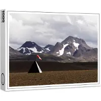 Raxxa Premium-Puzzle "Landebahn vor Bergkette", 1000 Teile