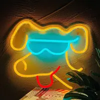 Lapalife Hunde Leuchtreklame LED Neonlicht USB Neonschild Neon Nachtlicht für Wand Kinderzimmer Spielzimmer Bar Party Weihnachten Dekoration