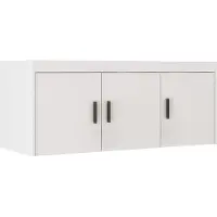 AX Living Schrankaufsatz Schlafzimmer Storicos 3T Weiß 133x55,5x53 cm