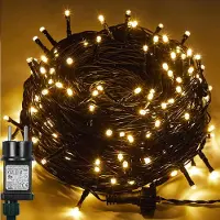 Rosikey 20M Lichterketten Warmweiß Led Lichterkette Innen Mit Timer, 8 Modi Weihnachtsbeleuchtung Weihnachtsbaum Garten Balkon Party Deko