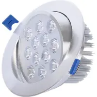 ROSNEK 12W LED Schwenkbar Einbaustrahler Panel Deckenleuchte Strahler Einbauleuchte Deckenlicht, Warmweiß