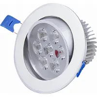 ROSNEK 7W LED Schwenkbar Einbaustrahler Panel Deckenleuchte Strahler Einbauleuchte Deckenlicht, Kaltweiß