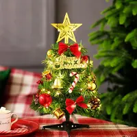 Mc star Mini Weihnachtsbaum,LED 11.8inch Mini Weihnachtsbaum mit,Mini Tannenbaum für Tisch,Weihnachtsbaum Miniatur,Künstlicher Weihnachtsbaum, 80% Polyvinylchlorid, B