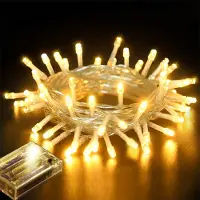 Rosikey 4M 40 LED Lichterkette Batteriebetrieben Batterie Warmweiß Innen Weihnachtslichterkette Weihnachtsbeleuchtung Schlafzimmer Party Hochzeit Deko