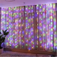 Rosikey 3x3m 300 LED Lichterkette Vorhang Innen Dimmbar Bunt Lichtervorhang mit 12Modi Fernbedienung USB für Hochzeit Party Weihnachten Wand Schlafzimmer Deko