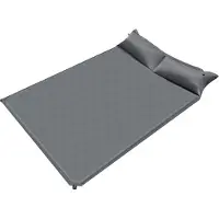 Easybuy Selbstaufblasende Campingmatte Schlafmatte Doppelmatratze 192*132cm (grau)