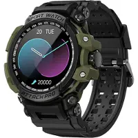 Douself LOKMAT Smart-Armband, Sportuhr, 1,32-Zoll-TFT-Touchscreen, Fitness-Tracker, Bluetooth 5.2, mit Herzfrequenz, Schlaf, Training usw., Grün