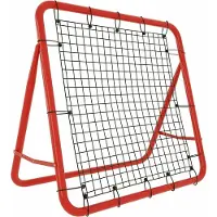 LZQ Fußball Rebounder Netz Sports Prellwand Kickback Fußballtraining Zubehör mit 5 Verstellbare Stufen Rückprallwand Netz Faltbar