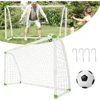 ACXIN Haltbares PVC-Fußballtor, 5 Spieler Fußballtor, Leicht zu Tragen und Einfach zu Montieren Kinderfußballtor
