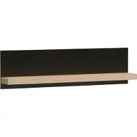 MINIO go for it , Wandregal "CALI 9", 120 cm, Artisan Eiche / Schwarze Farbe