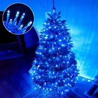 Lapamax LED Lichterkette 100M 800 LED Innen, Blau Weihnachtsbaumbeleuchtung 8 Modi, Weihnachtsdekoration für Weihnachtsbaum Zimmer Party Garten