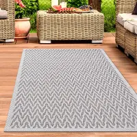 Carpetia Teppich Beige Creme für In- & Outdoor strapazierfähig pflegeleicht modern Größe - 140 x 200 cm