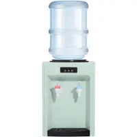 GreatDEshop2021 Wasserspender Elektrischer Heisswasserspender Trinkbrunnen Heiss- und Kaltgetränkemaschine(Schwarz&Grün)