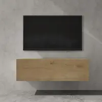 Doporro TV Lowboard hängend Fernsehschrank Wohnzimmer | TV-Schrank hängend Fernsehtisch Hängeschrank 100cm Fernsehschrank02