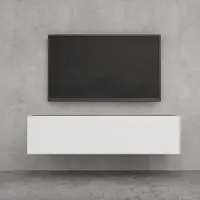 Doporro TV Lowboard hängend Fernsehschrank Wohnzimmer | TV-Schrank hängend Fernsehtisch Hängeschrank 120cm Fernsehschrank02