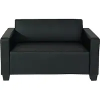 Mendler 2er Sofa Couch Moncalieri Loungesofa Kunstleder schwarz