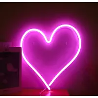 Rosikey LED Neonlicht Zeichen Herz Nachtlicht USB mit Acryl Zurück Panel Home Party Hochzeit Bar Deko Lampe