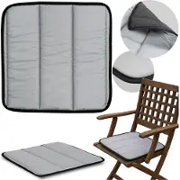 EDANTI Bankauflage Sitzkissen für Gartenbank 50x50 cm Polster Auflage Outdoor Bankpolster Grau Wasserdicht Auflage für Sitzbank, Hollywoodschaukel