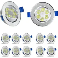 JOIEYOU LED Einbaustrahler 230V Flach 3W 20Stück LED Spot Aluminium Mini Slim Einbauspot Deckenspot Spots Deckenleuchte, für Wohnzimmer Schlafzimmer - Kaltweiß
