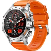 Douself K52 Smartwatch, Sportuhr, 1,39 Zoll IPS-Touchscreen, Fitness-Tracker, Bluetooth 5.0, mit Herzfrequenz, Schlaf, Gesundheit, Sport usw., Orange