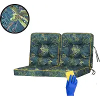 Sellbee Bjird Schaukelkissen Venus Bankkissen Gardenkissen Schaukelauflagen Bankauflagen Auflagen Kissen Hollywoodschaukel Schaukel Bank - Venus - 100 cm - Grüne Wiese