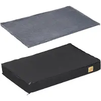 WISFOR Hundebett, 8cm dick Hundekissen Hundesofa, Bequeme Hundematte Katzenbett Rutschfest Waschbar wasserfest - M: 78x48x8cm