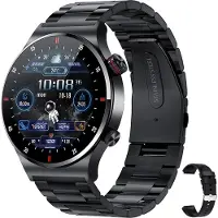 Vislone Smartwatch, Smartwatch Damen Herren, Sportarmband, Fitness tracker, 1.28" Touchscreen, Bluetooth Anruf, IP67 wasserdicht, mit NFC, Blutdruck usw.