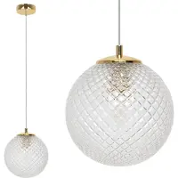Light11 HOME Cannes Hängelampe 1 Flach, Klarer Lampenschirm 20Cm E27