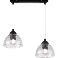Light11 HOME Venice Hängelampe 2 Flache, Klar Lampenschirme E27