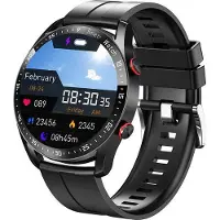 Mc star Bluetooth Anruf Smartwatche Männer Frauen Gesundheit Blutdruck Fitness Sport uhren Mann Sport wasserdichte Smartwatche, schwarz