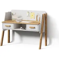 Livinity Schreibtisch Mailo Weiß/Artisan 97 x 80 cm, Model 59794