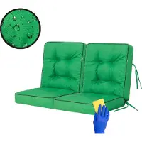 Sellbee Bjird Schaukelkissen Venus Bankkissen Gardenkissen Schaukelauflagen Bankauflagen Auflagen Kissen Hollywoodschaukel Schaukel Bank - Venus - 100 cm - Grün