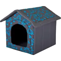 Stanislaw Jurga Hundehütte mit Hundebett für Innen & Außen – faltbar, wetterfest - 38x32 cm - Dach mit Reißverschluss | PillowPrim