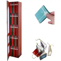Mormark Literarischer Adventskalender mit 25 Mini-Büchern von klassischen Autoren im Vintage Stil - READVENT Rot
